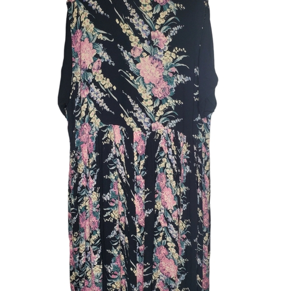 Vingtage Plus Size Cottagecore Fairy Grunge Whimsigoth Dress 1X See Measurements - Picture 3 of 13